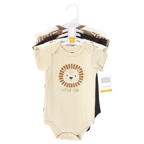 Image of Hudson Baby Unisex Baby Cotton Bodysuits 5-pack