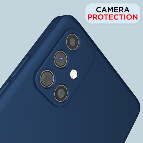 Image of Outlouders Back Cover for Samsung Galaxy M51 | Camera Protection | Durable Soft Matte Silicone Bumper Case (Blue)