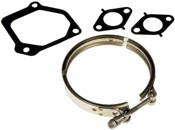 Technical Precision Replacement for International TRANSTAR Year 2012 Intake Throttle Gasket KIT Includes House CLAMP and Gasket