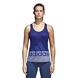  adidas Logo Tank Camisa de Golf, Mujer, Multicolor (purrea), S