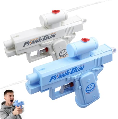 Prank Gun Water 2 Stück Streich-Wasserpistole Reverse Wasserpistole Von Vorne Und Hinten Sprühen Prank Reverse Water Guns Lustige Streiche Gadgets für Erwachsene Kinder Sommer Party Pool Strand