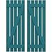 Ekena Millwork ARW102SB519X80ANH Americraft Five 2 Exterior Real Wood Spaced Board-n-Batten Shutters w/Z-Bar (Per Pair), 19 1/2"W x 80"H, Antigua