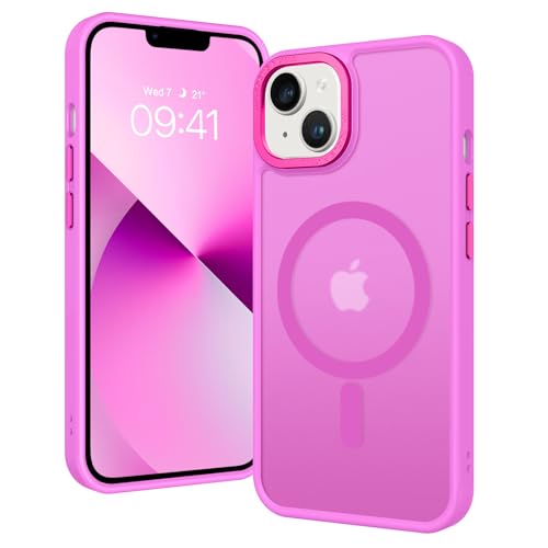 Coque iPhone 13 et 14 protectrice et magnétique violet baie