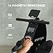 SPORTNOW Magnetic Rowing Machine for Home Use, Compact Folding Rower Machine with Dual Aluminium Slid Rail and LCD Monitor, Vertical Storage, for Cardio Training, 150kg Weight Capacity