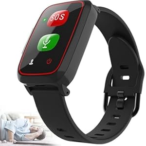Armband voor senioren, SOS-noodoproep, GPS-tracking, spraakoproep 4G, waterdicht, gezondheidsbewaking, dementie, Alzheimer