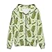 SEANATIVE Funny Pickles Women Lightweight Zip-Up Hoodie Jacket Casual Long Sleeve Comfy Casual Active Hoodies Sweatshirt with Pockets