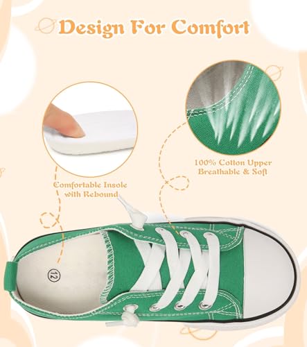 Image of Toddler Little Kid Cushioned Canvas Shoes Slip On Sneakers Soft and Durable