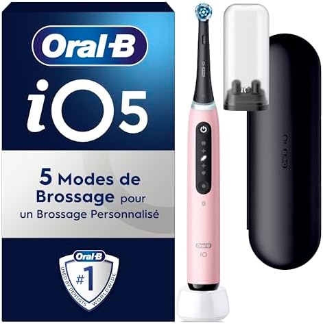 Oral-B iO 5N Brosse À Dents Électrique Rose connectée Bluetooth, ...