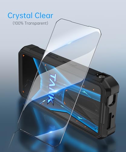 8849 Tank 3 Pro Phone Case, Anti-Slip Soft Silicone Protective Case Cover Black, Shockproof Durable TPU Phone Cover for Tank 3 Pro(with 2-Pack Screen Protector)