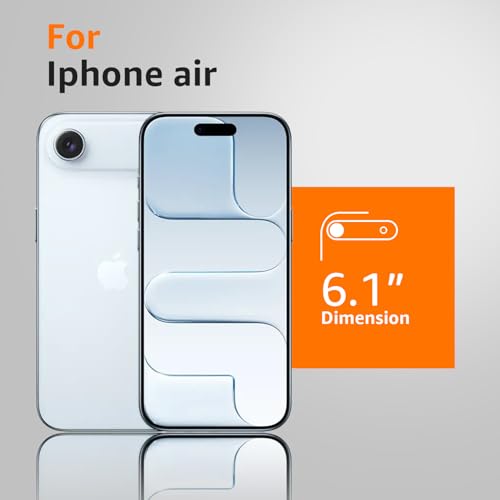 Image of Amozo for iPhone 17 Air Back Case Cover | Ultra Hybrid Transparent Camera and Drop Protection Back Case Cover for iPhone 17Air - (Polycarbonate|Clear)