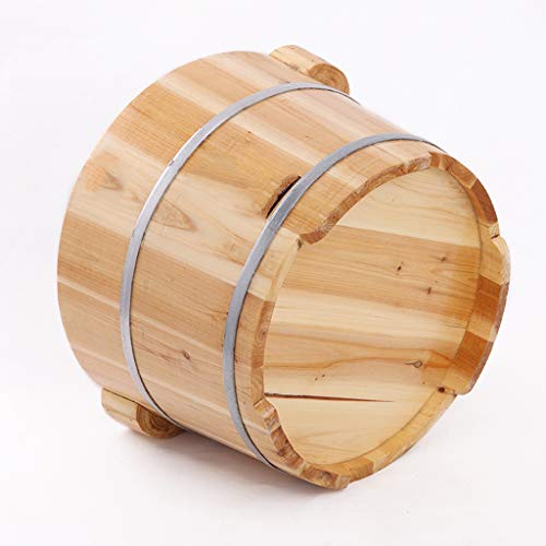 Spa de pies de madera robusto con tapa 26 cm miniatura 3