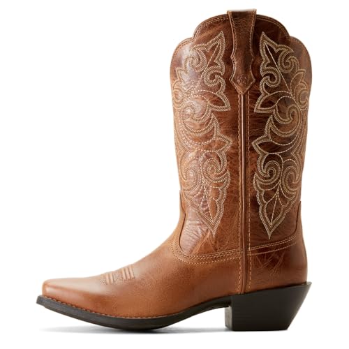 Ariat Women`s Round Up Russet Brown Vamp 11in Brown Top Boot2