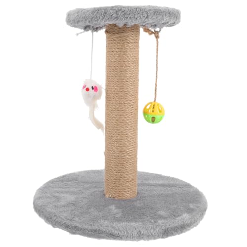 Rascador para Gatos Pequeño Multifuncional con Poste de Sisal miniatura 1