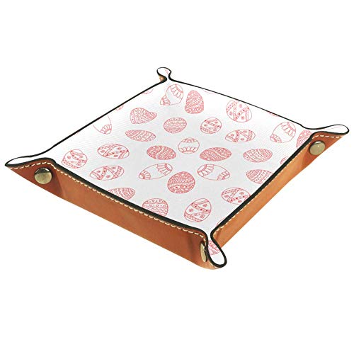 Red Easter Egg Cube Storage Box,Keys, Watch? Nightstand Organizer, Desk Storage Box