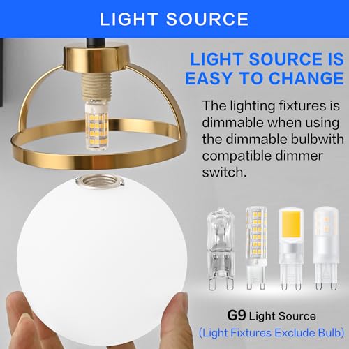 Image of SOLFART 3 Lights Vanity Light Bathroom Light Fixtures Over Mirror in Brass Black Vanity Lights for Bathroom Vintage Lights Wall Sconces