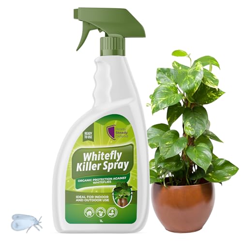 Whitefly Killer Spray 1L - Effective Plant Bug Spray & Insecticide Soap for Houseplants, Outdoor Plants, & Garden Use | Targets Whiteflies & Flying Insects | Fast-Action Insect Killer for Home Use