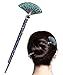 LiveZone Fashion Hair Decor Chinese Traditional Style Women Girls Hair Stick Hairpin Hair Making Accessory with Fan Shaped,Purple