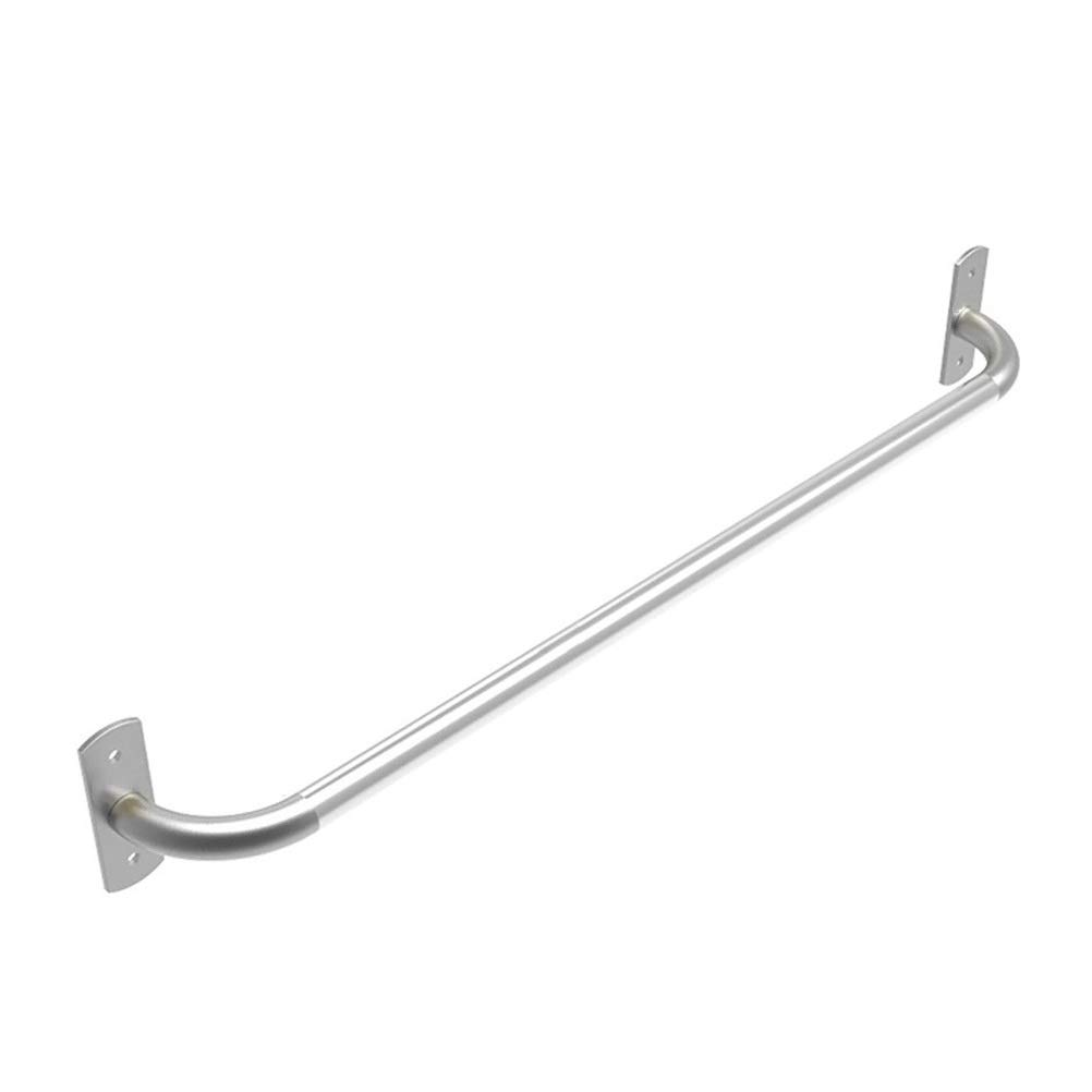 QUSYZD Pull-Up Bars Wall-Mounted Horizontal Bar Chin Up Bar, 120CM Door Corridor Steel Fitness Bar, Sandbag Elastic Rope Swing Suspension Bar, Easy to Install, Safe,Silver