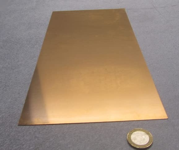 510 Phosphorus Bronze Shim .025inch Thick x 6.0inch Width x 12inch Length (MS-572-21-12)