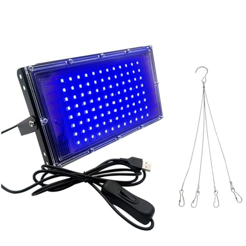 NONDK Lampe de Bronzage Ultraviolette 96 Ampoules USB pour Le Bronzage du Corps et Les Soins de la Peau, Lampe de Bronzage UV à Domicile pour Un Bronzage...