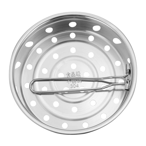 HOLIDYOYO 1 Pieza Rejilla Humeante Cocinando Buque De Vapor Pequeño Olla De Vapor Parrilla Para Cocinar Arroz Al Vapor Vaporera Para Dim Sum Rejilla De Vapor De Metal Acero Inoxidable