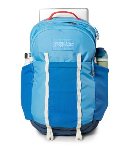 Image of JanSport 34L All Around Pack - 15 inch Laptop Sleeve, Electric Azul | Versatile Rucksack w /Hydration Sleeve, Reflective Accents & Safety Whistle