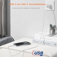 3m IPhone Ladekabel USB C auf USB C Kabel Lang Schnellladekabel für IPhone 17 Air/16 Pro Max/15 Plus/17e/16e,iPad Pro 10/11th,Google Pixel 9, Samsung Galaxy S23,Langes Handyladekabel Datenkabel Type C – Ansicht 7