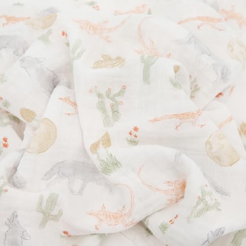 Image of Little Unicorn Muslin Swaddle Blanket for Newborns & Infants | Soft & Breathable Fabric | Set of 3 Baby Blankets for Swaddling, Nursing, Shower Gifts (Desert Night)
