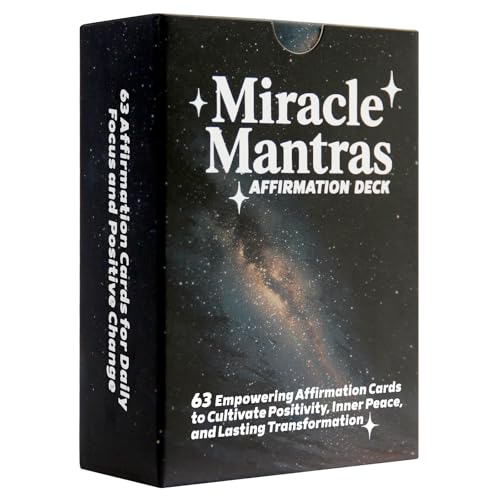 Miracle Mantras Affirmation Deck for Self-Love and Mindfulness