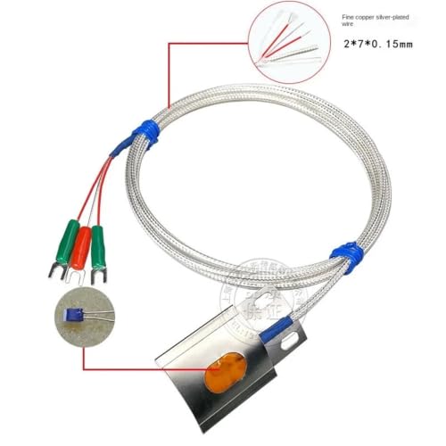 Sensor Pt100 de termistor de platino con sonda curva tipo azulejo para tuberías 2