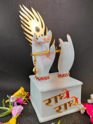 Image of ANI DIVINE Krishna Hand Big with Awesome Finishing and Colors Home Decor Office Table Temple Gift Diwali Awesome Finishing and Colors (11 * 11 * 20 CM)
