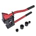 Manual Lever Sheet Metal Stud Punch Kit - 20GA Conduit Hole Cutter Set with 7/8", 1-1/8", and 1-11/32" Knockout Punch Drivers Mustrod