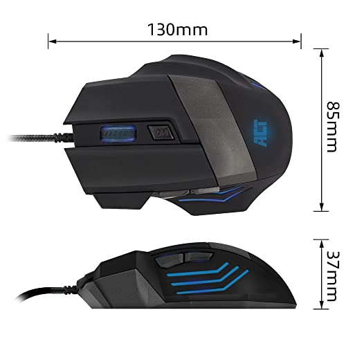 Ratón para Juegos con Cable ACT AC5000 con 3200 dpi de Alta precisión y 6 Botones 2