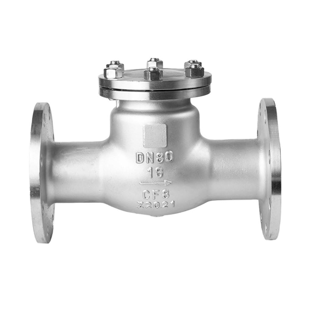 valvola a sfera, valvola a sfera in acciaio inox, Valvola di ritegno flangiata in acciaio inossidabile 304 H44W Valvola di ritegno unidirezionale orizzontale oscillante for reparto chimico DN15 20 25