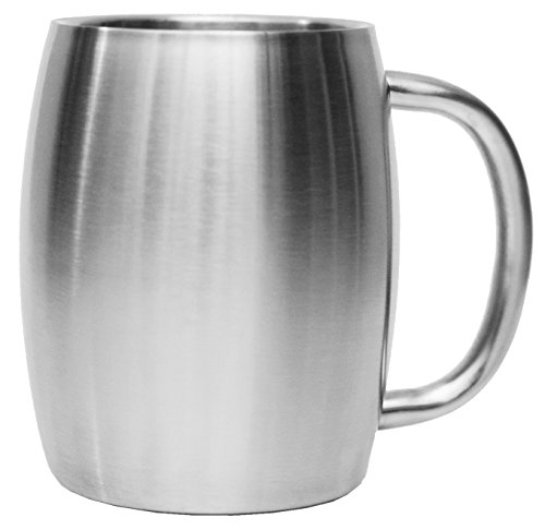 Avito Stainless Steel 14 Oz Double Walled Insulated Coffee Mug