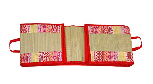 Home Tex Life Kora Grass Cushion Sleep Healthy, Easy Portable and Folding Mat (Deep West,2 X 6 Ft,15 Mm Thickness)