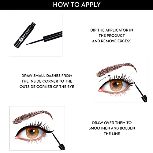 SUGAR Cosmetics Eye Told You So! Smudgeproof Eyeliner - 01 Black Swan (Black) Intensely Pigmented Liquid, Sweat Proof… - Image 6