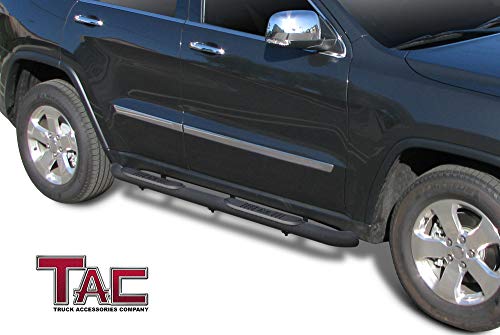 Tac Side Steps Running Boards Fit 2011-2021 Jeep Grand Cherokee (Include 22 Wk & Exclude Limited X/High Altitude/Summit/Srt/ Srt8/ Trackhawk/Trailhawk/L Model) Suv 3” Texture Black Nerf Bars 2Pcs #TOP1