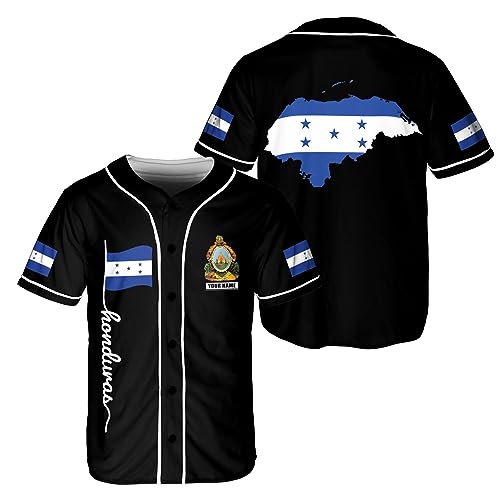 Tinoshop Men's Bj253 Baseball Jersey Shirt - Honduras, S