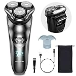 Electric Razor for Men, Leadyeah Mens Electric Razor Cordless USB Rechargeable, Electric Shavers for Men Face IP67…