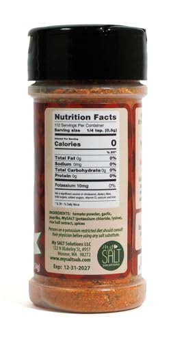 Image of MySALT Pizza - Sodium-Free Seasoning That Tastes Like Pizza, Not a Sauce Mix - Salt Substitute for Pasta, Veggies, Popcorn & More