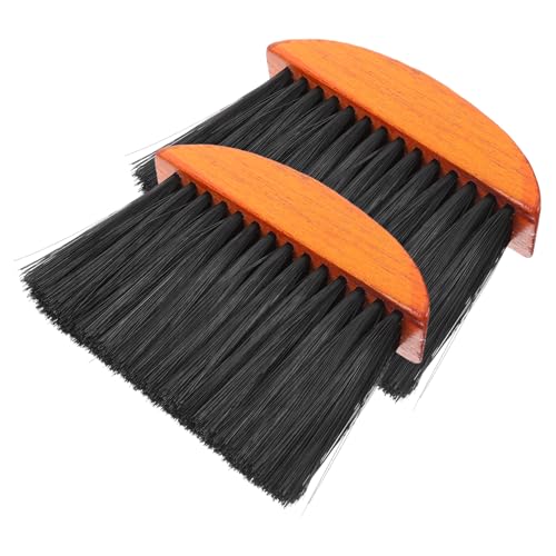 ANDRESLAD Fireplace Tool Set 2 Pack Hand Broom Mantel Brush Wood Brush for Replacing Fireplace Cleaning Broom