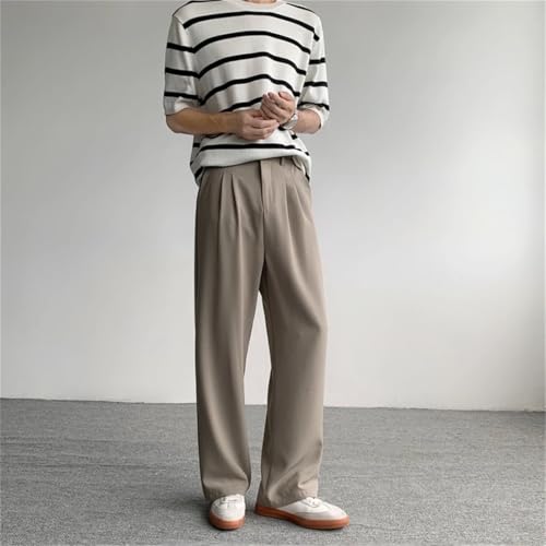Men Suit Pants Social Dress Pants Loose Straight Office Formal Trousers3