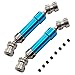 Vgoohobby 2PCS Metal Rear Drive Shaft CVD Rear Center Drive Shaft Transmission Compatible with WLtoys 12428 12423 FY03 12628 1/12 RC Car Rock Crawler,Blue