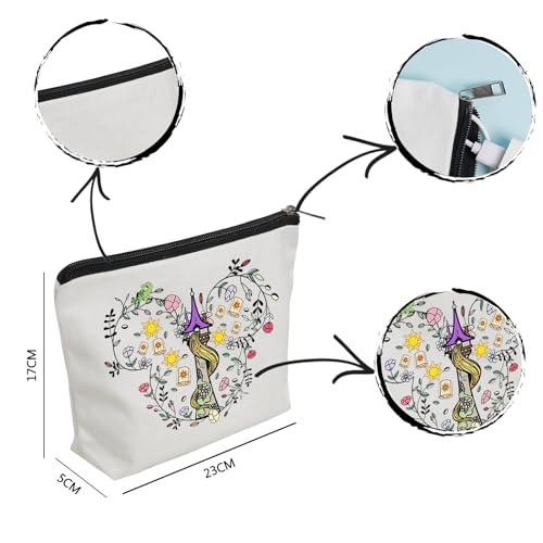 WZJHCL Princess In The Tower Makeup Pouch Castle Cosmetic Kit Bag Princess Storage Pouch Bag (Tower)2