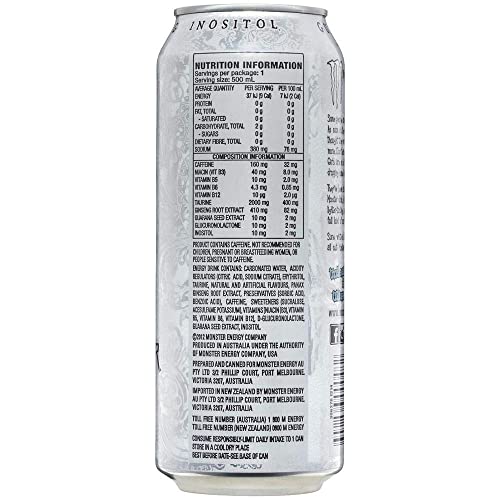 Image of Monster Energy Chefsneed Ultra Zero Drink, (Pack Of 12 Cans X 500Ml Each), Vegetarian - Ultra Zero