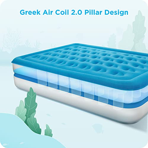 Matelas gonflable anti-dégonflement Ciays : lit d'appoint surélevé complet - 5