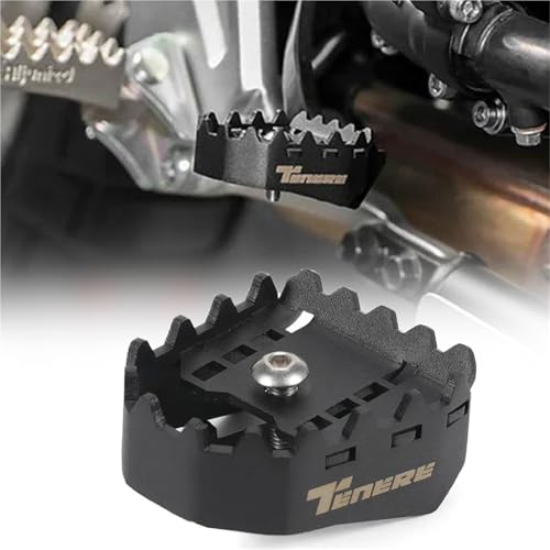 Plaque d'extension levier de frein arrière Yamaha Tenere 700 anti glisse