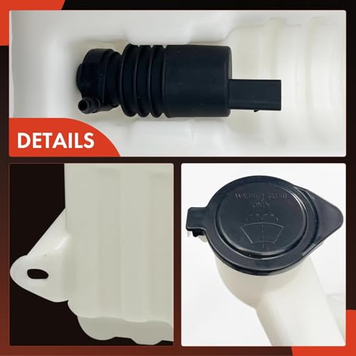 A-Premium 8L8Z17632A Windshield Washer Fluid Reservoir with (Cap/Washer Pump/Hose/Filler Neck/Bracket) Compatible with Select Ford Models - Focus 2008 2009 2010 2011 by A-Premium - Image 8