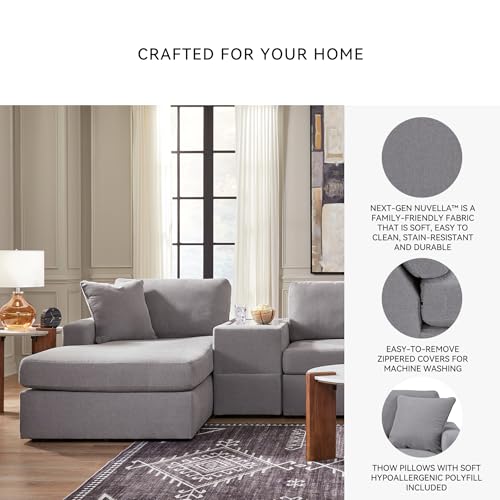 Image of Signature Design by Ashley Grey 6-Piece Modular Sectional with Chaise